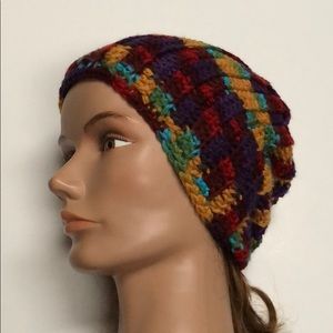 Winter beanie hat adult or teen Unisex handmade